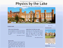 Tablet Screenshot of physicsbythelake.org